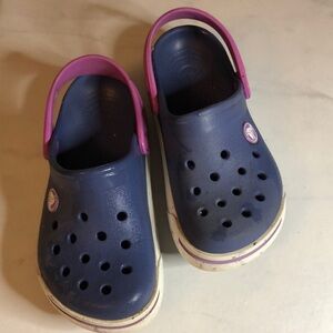 Crocs! Youth blue / pink style!  Play condition